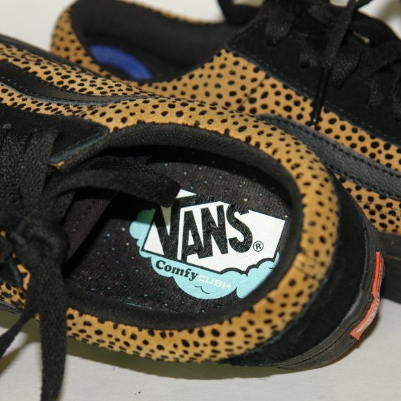 SOLD ———- VANS Old Skool Tiny Cheetah Print Snakers 7.5 - Picture 6 of 6